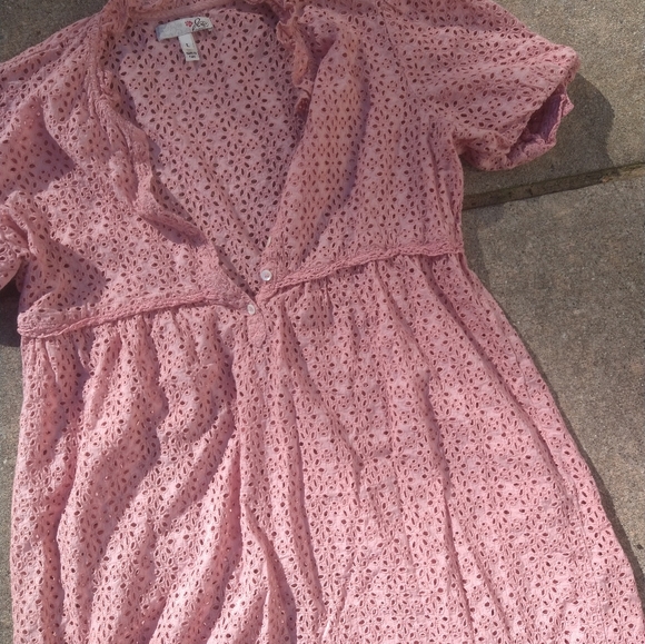 Pink babydoll Mini Dress - Picture 3 of 4